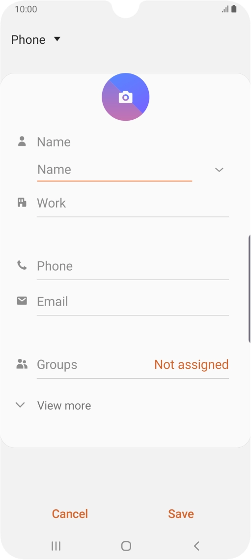 Press the address book drop down list.