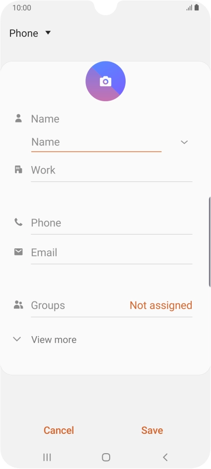 Press the address book drop down list.