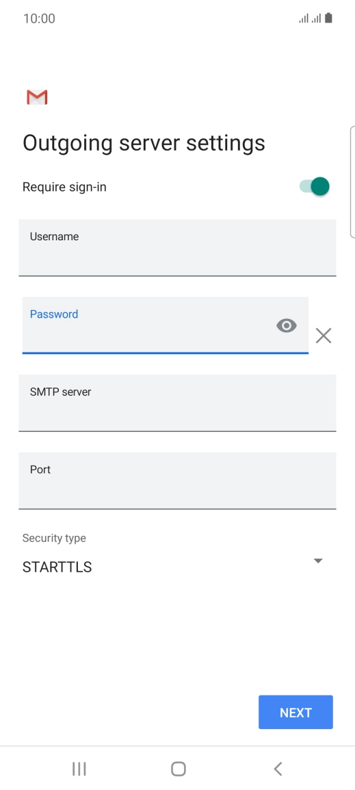 Press the field below 
