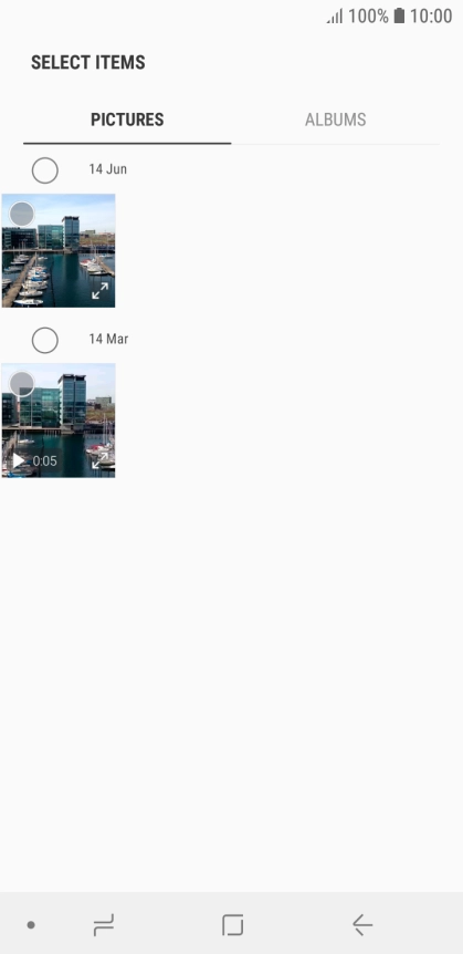 Press the required picture.