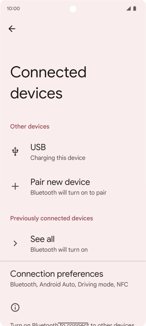 Press Pair new device.