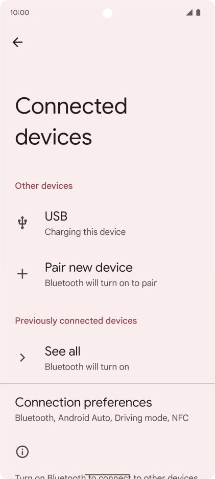 Press Pair new device.