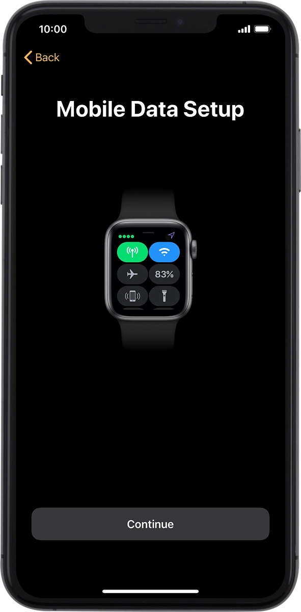 On your phone: Press Continue.