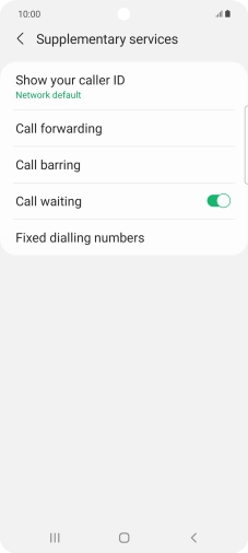 Press Call forwarding.