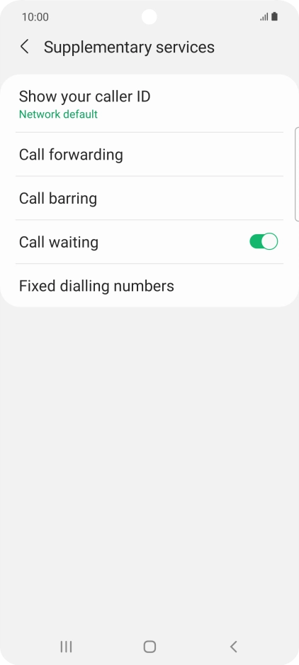 Press Fixed dialling numbers.