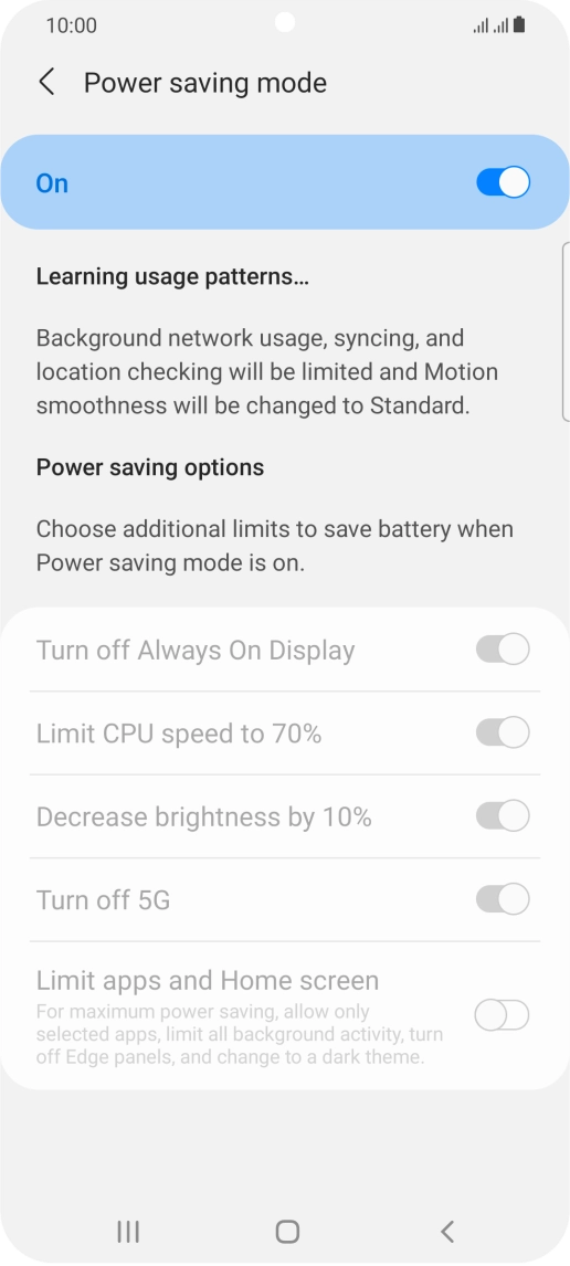 Press the Home key to return to the home screen.