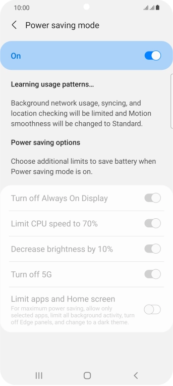 Press the Home key to return to the home screen.