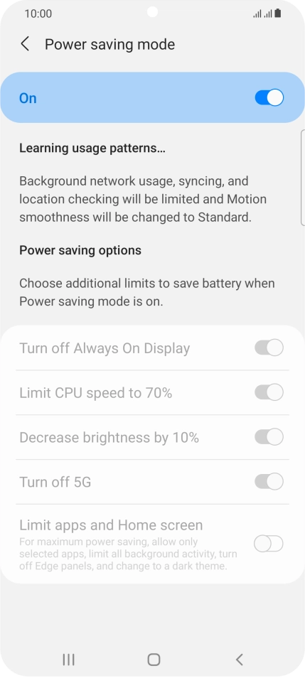 Press the Home key to return to the home screen.