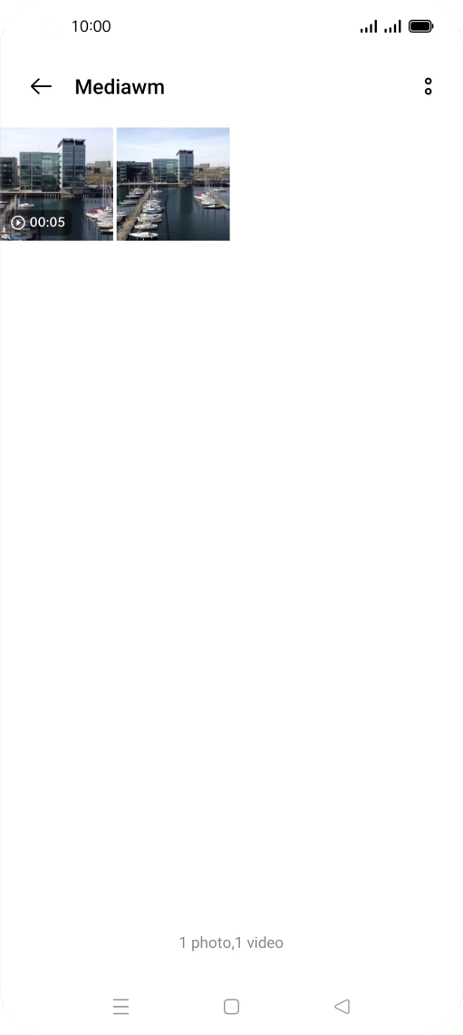 Press and hold any picture or video clip.