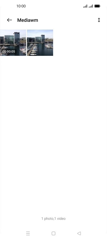 Press and hold any picture or video clip.