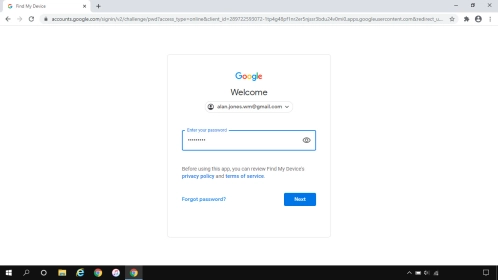 Follow the instructions on the screen to log on to your Google account.