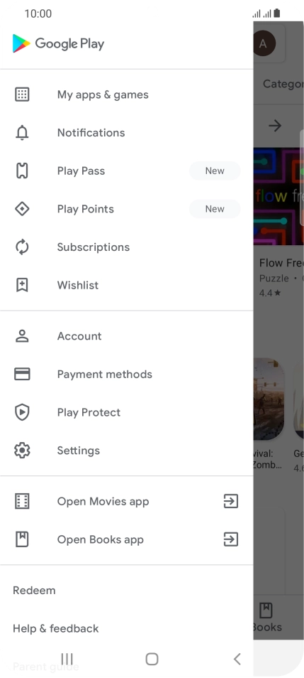 Press My apps & games.