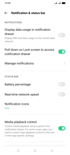 Press Manage notifications.