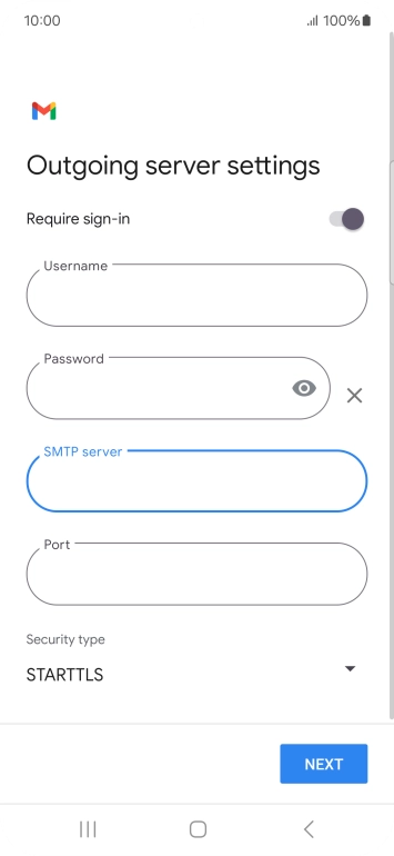 Press the field below 