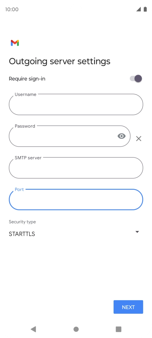 Press the drop down list below 