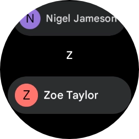 Press the required contact.