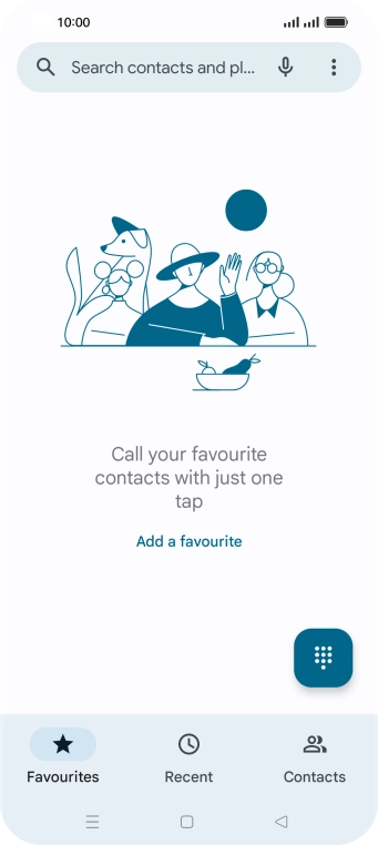 Press the menu icon.