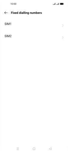 Press the required SIM.