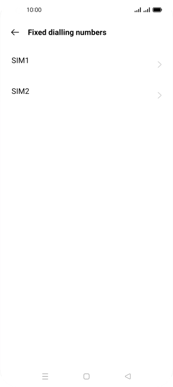 Press the required SIM.