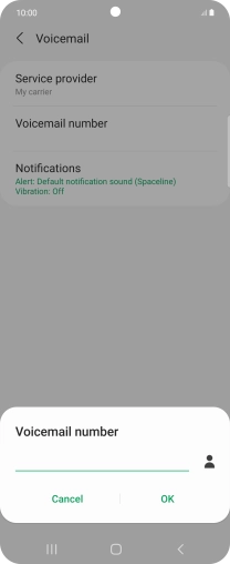 Key in +447953222222 and press OK.