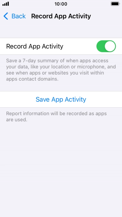 Press Save App Activity.
