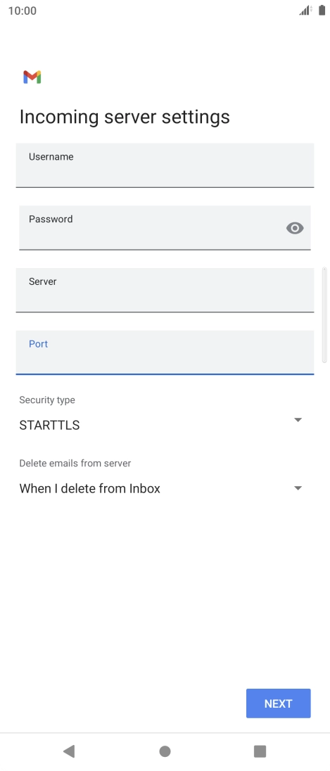 Press the drop down list below 