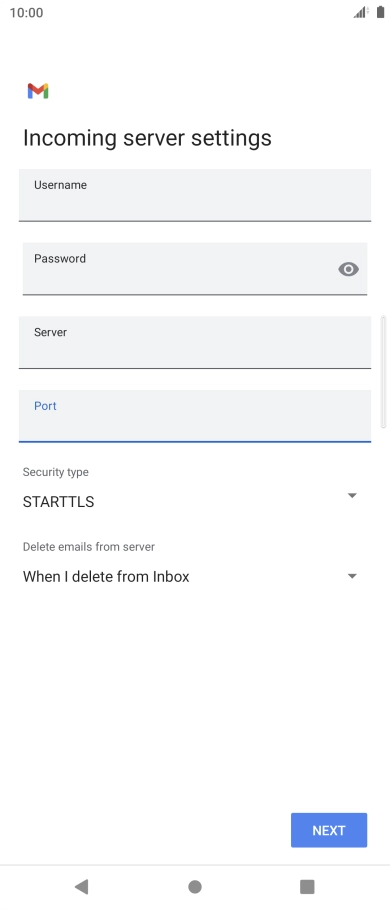 Press the drop down list below 