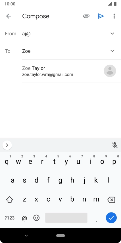 Press the required contact.