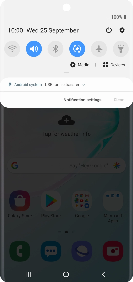 Press Android system.