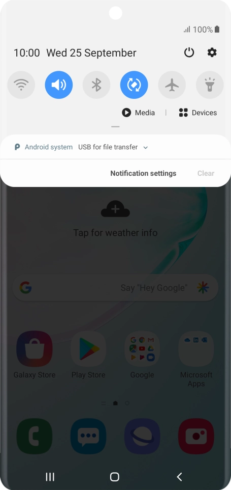 Press Android system.