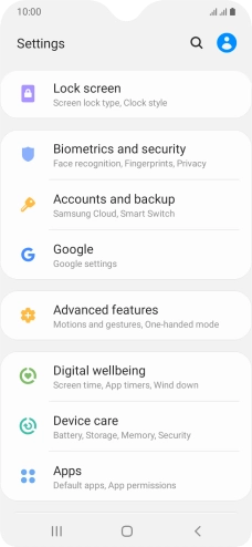 Press Biometrics and security.