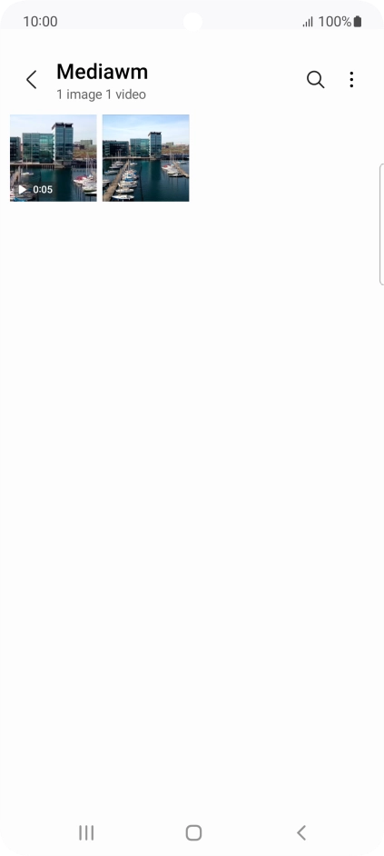 Press and hold any picture or video clip.