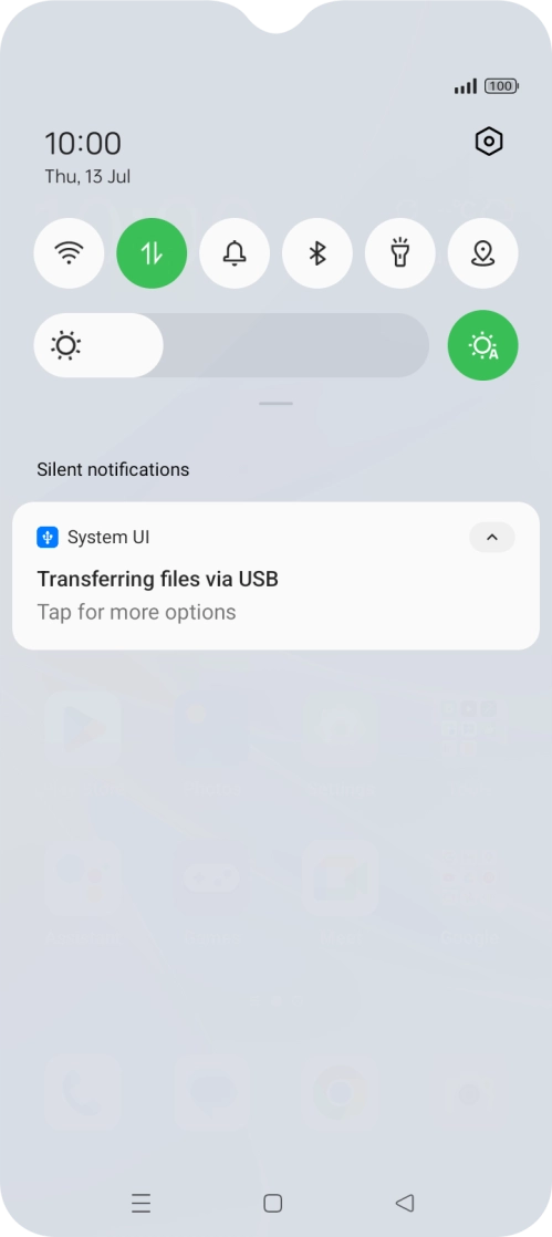 Press Tap for more options.