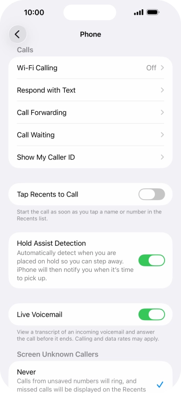 Press Wi-Fi Calling.