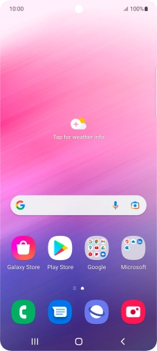 Slide your finger upwards on the screen.