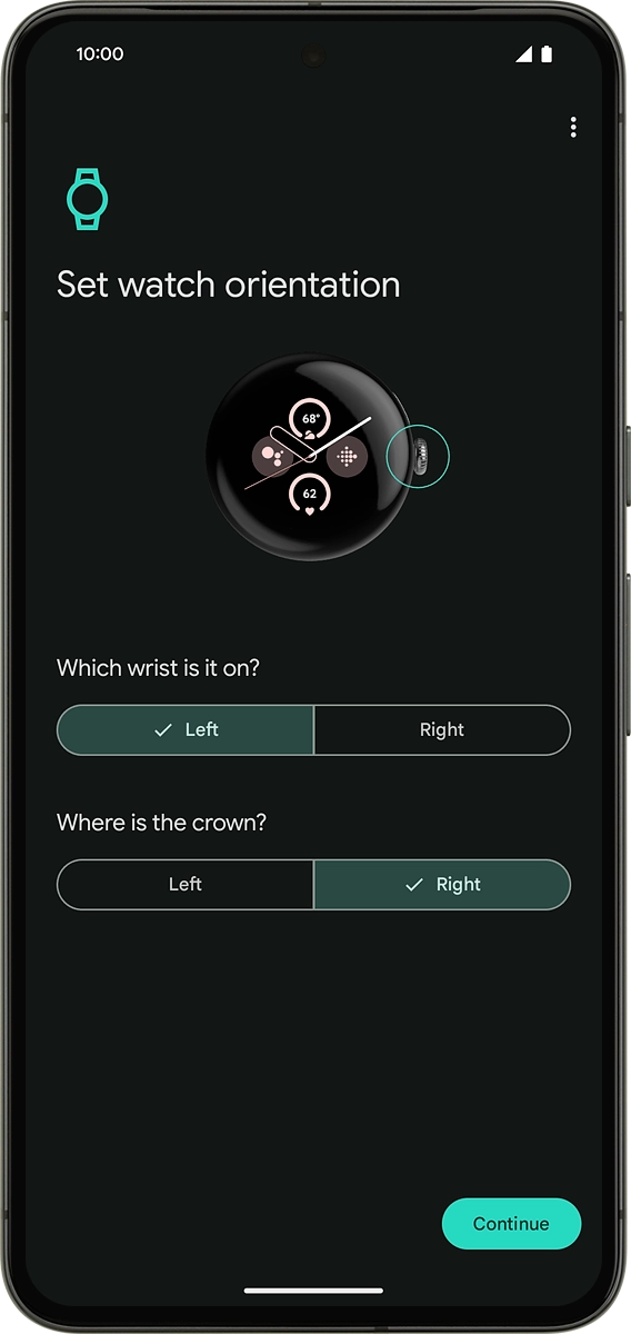On your phone: Press the required settings.