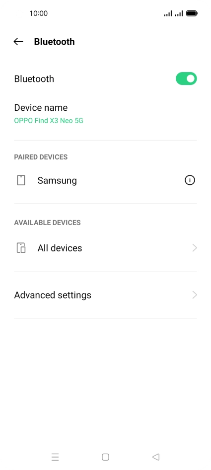 Press the Home key to return to the home screen.
