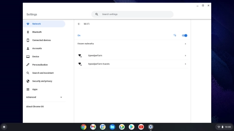 Click the required Wi-Fi network.