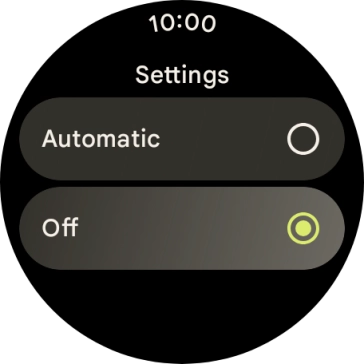 Press Automatic to turn on mobile data.