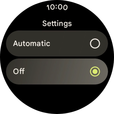 Press Automatic to turn on mobile data.