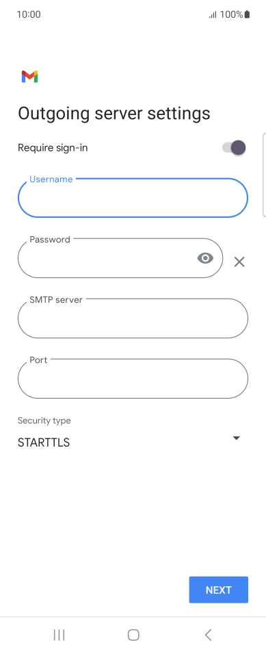 Press the field below 