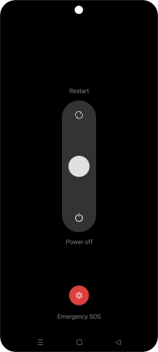Press and drag the circle downwards.