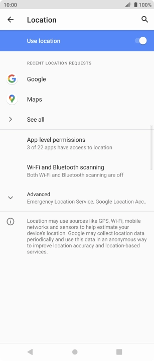 Press App-level permissions.