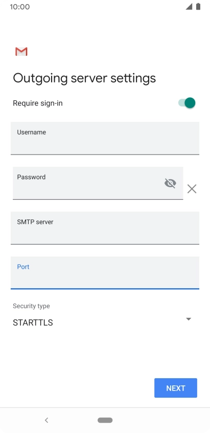 Press the drop down list below 