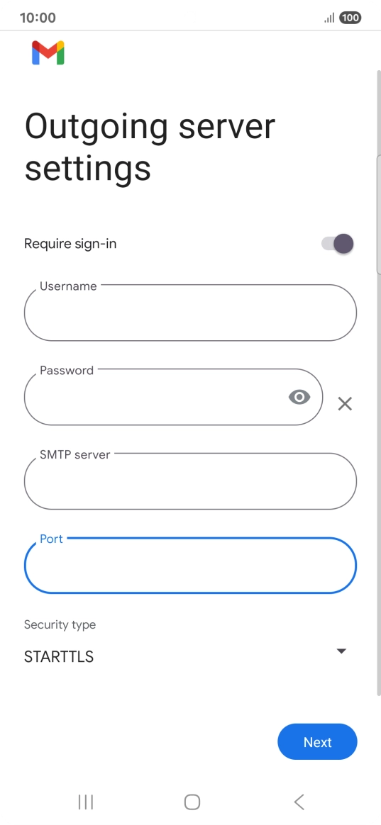 Press the drop down list below 
