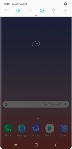 Press the settings icon.