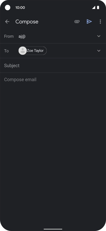 Press Subject and key in the required subject.