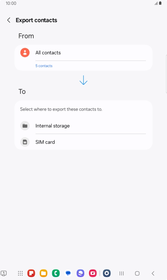 Press the name of the SIM.