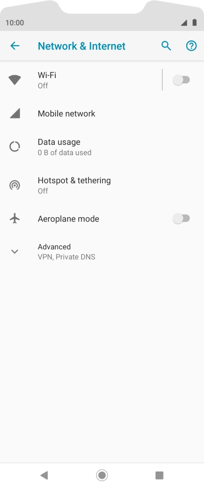 Press Hotspot & tethering.