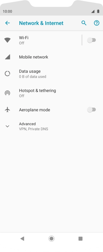 Press Hotspot & tethering.